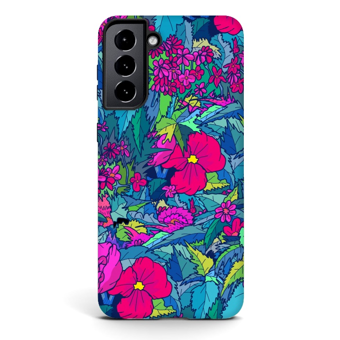 Galaxy S21 plus StrongFit Summer flowers by Steve Wade (Swade)