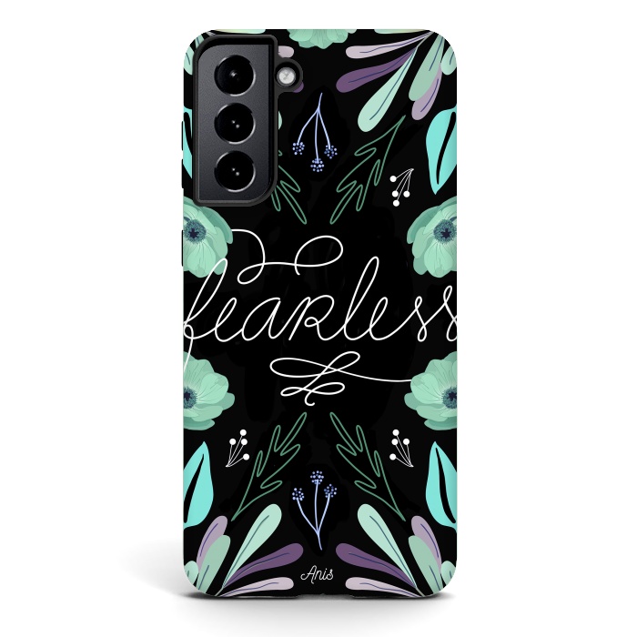 Galaxy S21 plus StrongFit Fearless by Anis Illustration