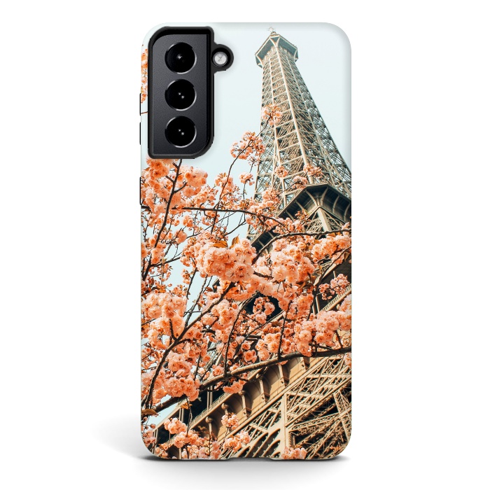 Galaxy S21 StrongFit Paris in Spring | Travel Photography Eifel Tower | Wonder Building Architecture Love by Uma Prabhakar Gokhale