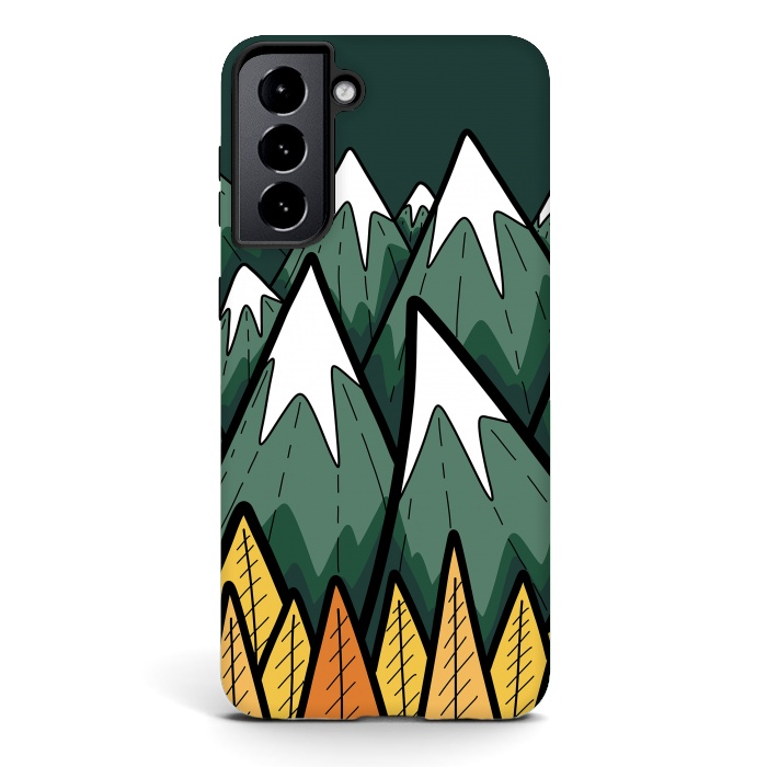 Galaxy S21 plus StrongFit The green autumn peaks by Steve Wade (Swade)