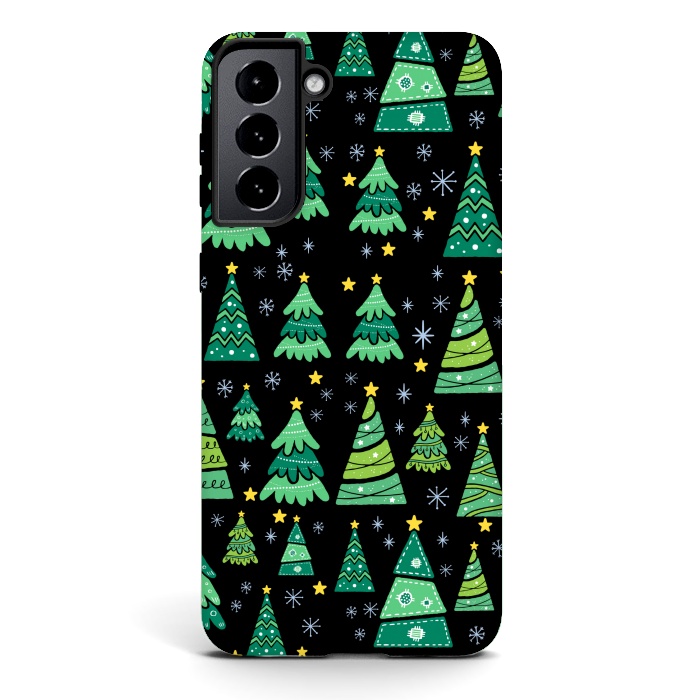 Galaxy S21 plus StrongFit CHRISTMAS TREE PATTERN by MALLIKA