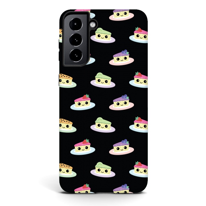 Galaxy S21 StrongFit Cheesecake pattern by Laura Nagel