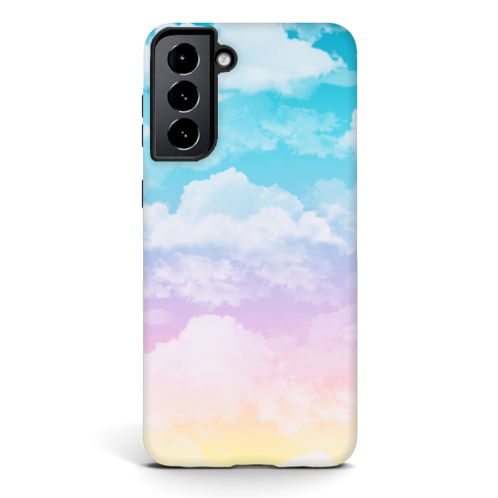 Galaxy S21 StrongFit Pastel Clouds by Julie Erin Designs