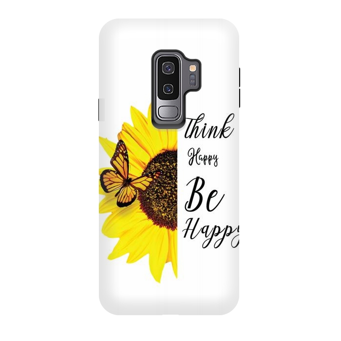Galaxy S9 plus StrongFit sunflower butterfly by haroulita