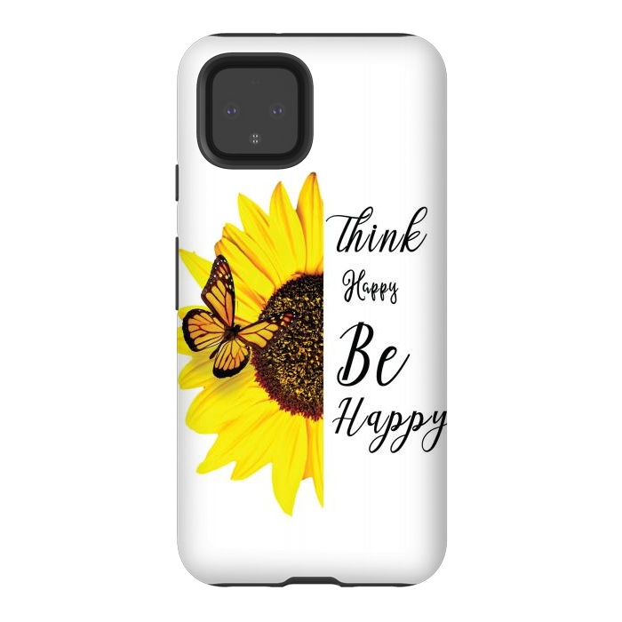 Pixel 4 StrongFit sunflower butterfly by haroulita