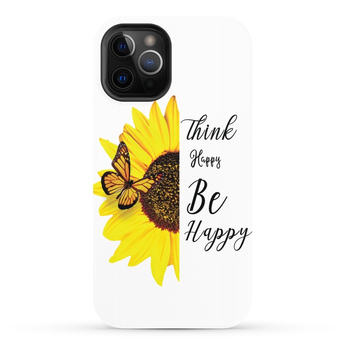 iPhone 12 Pro StrongFit sunflower butterfly by haroulita