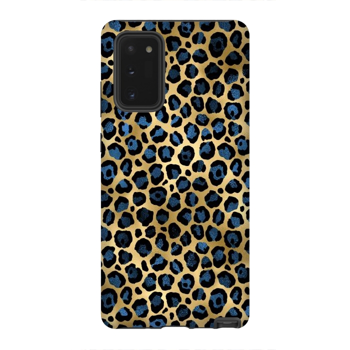 Galaxy Note 20 StrongFit blue leopard print by haroulita