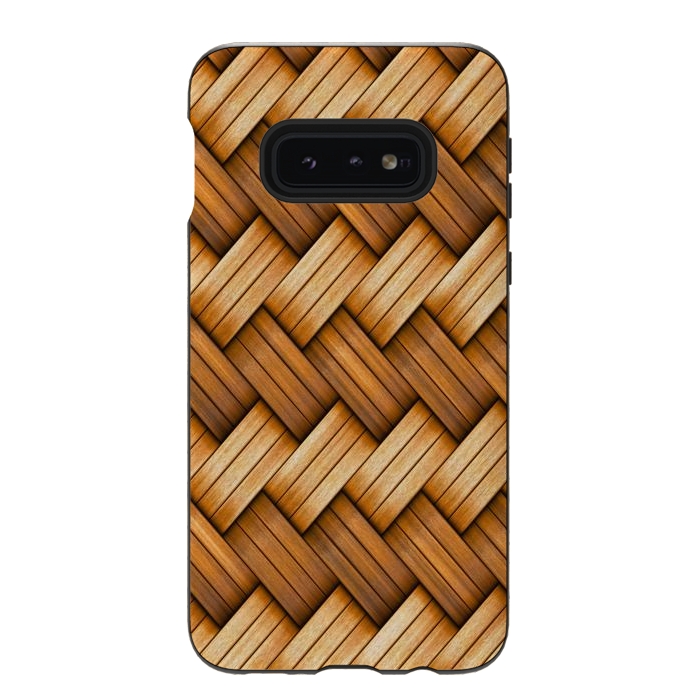 Galaxy S10e StrongFit brown texture art by haroulita
