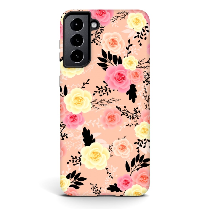 Galaxy S21 plus StrongFit Roses pattern by Jms