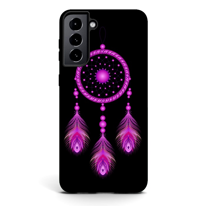 Galaxy S21 StrongFit Pink dream catcher  by Winston
