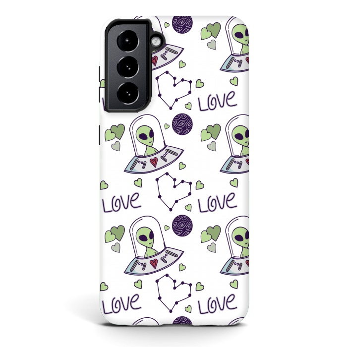 Galaxy S21 StrongFit cool space love by MALLIKA