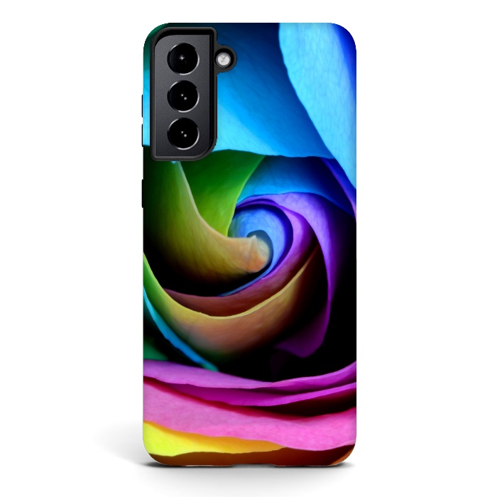 Galaxy S21 plus StrongFit colorful rose by haroulita