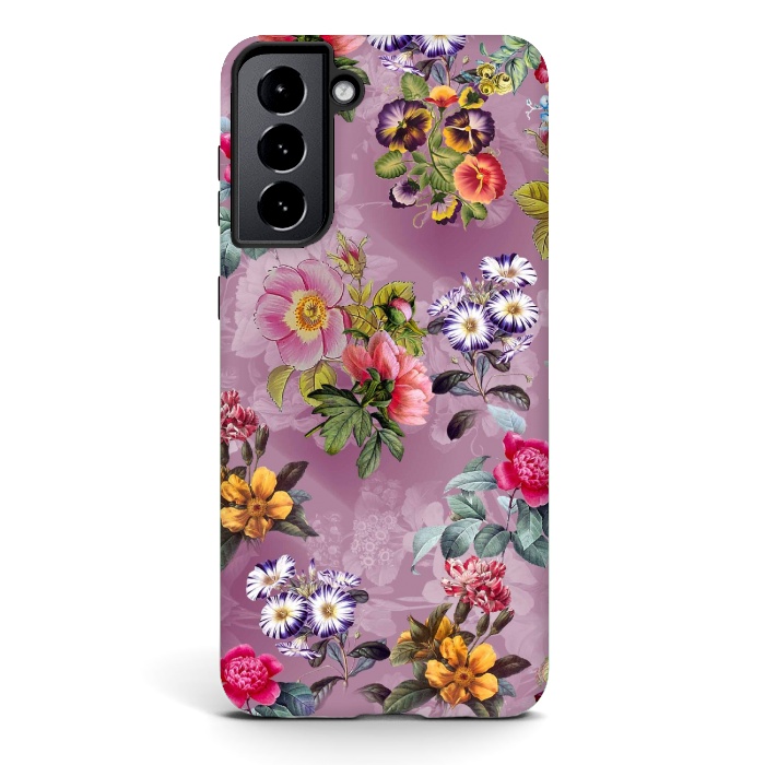 Galaxy S21 StrongFit Vintage flowers  by Winston