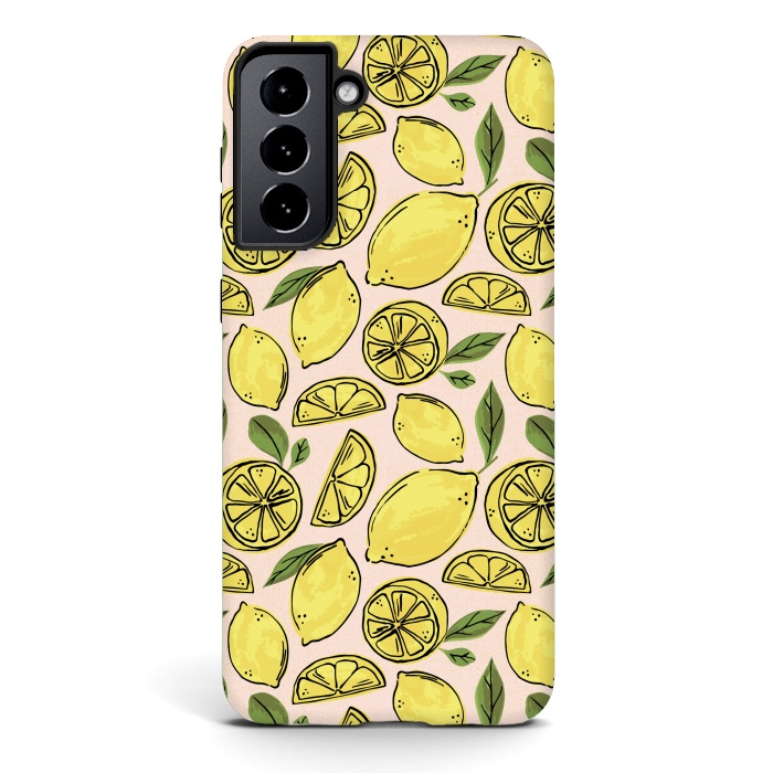 Galaxy S21 StrongFit Lemons by Melissa Lee