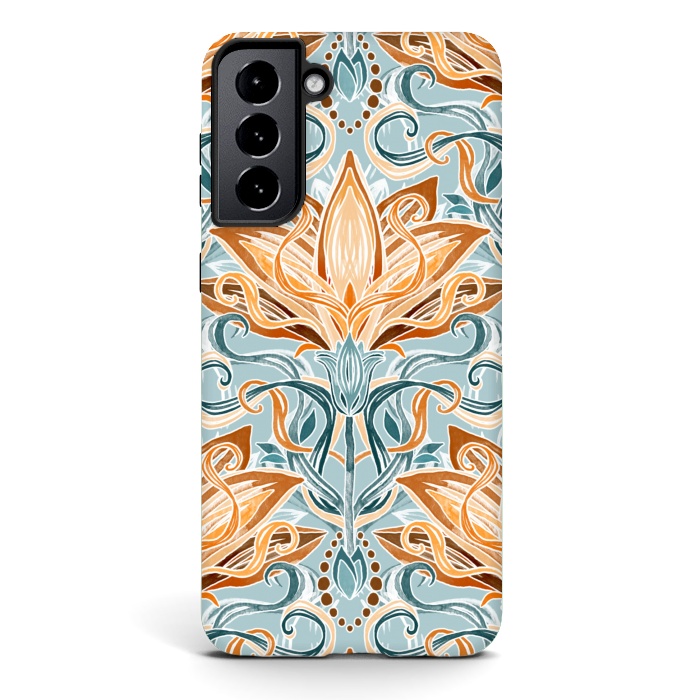 Galaxy S21 StrongFit Autumn Afternoon Art Nouveau  by Micklyn Le Feuvre