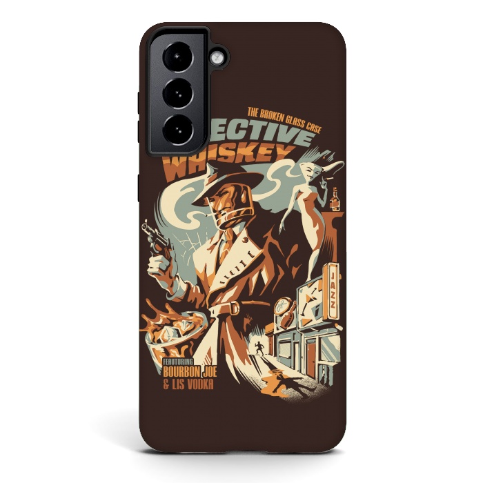 Galaxy S21 StrongFit Detective Whiskey by Ilustrata