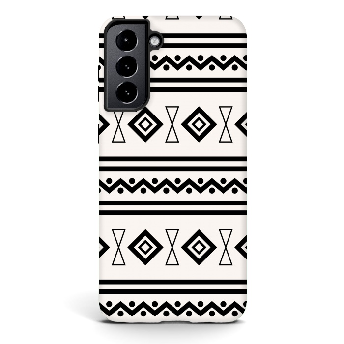 Galaxy S21 plus StrongFit Doodle Aztec by TMSarts