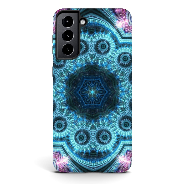 Galaxy S21 StrongFit Fractal Mandala or Shiny Symbol by ArtsCase