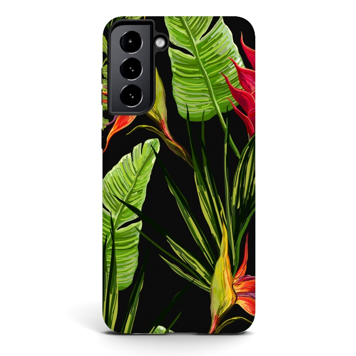 Galaxy S21 StrongFit Beautiful Vectorial Summer Floral Landscape by ArtsCase