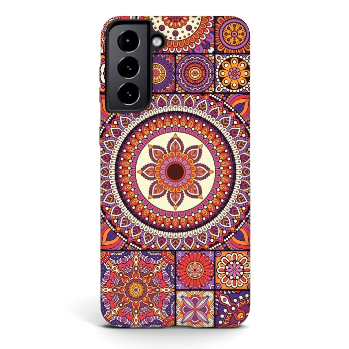 Galaxy S21 StrongFit Mandala Pattern Design with Period Decorative Elements by ArtsCase