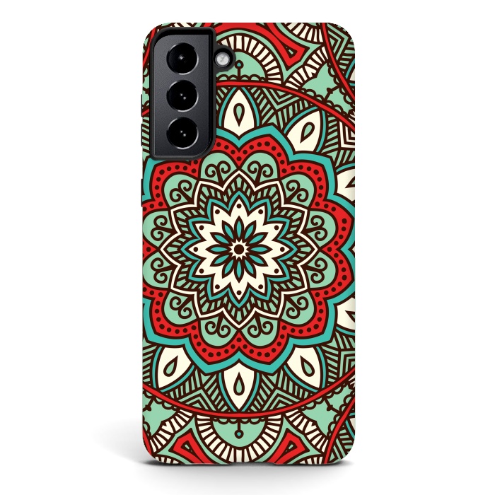 Galaxy S21 StrongFit Vintage Decorative Elements  with Mandalas by ArtsCase
