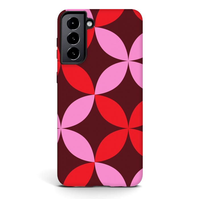 Galaxy S21 plus StrongFit red pink floral  by Winston