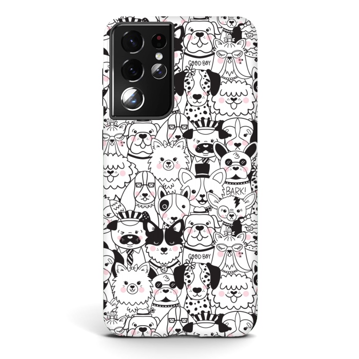 Galaxy S21 ultra StrongFit Puppy Party by Noonday Design