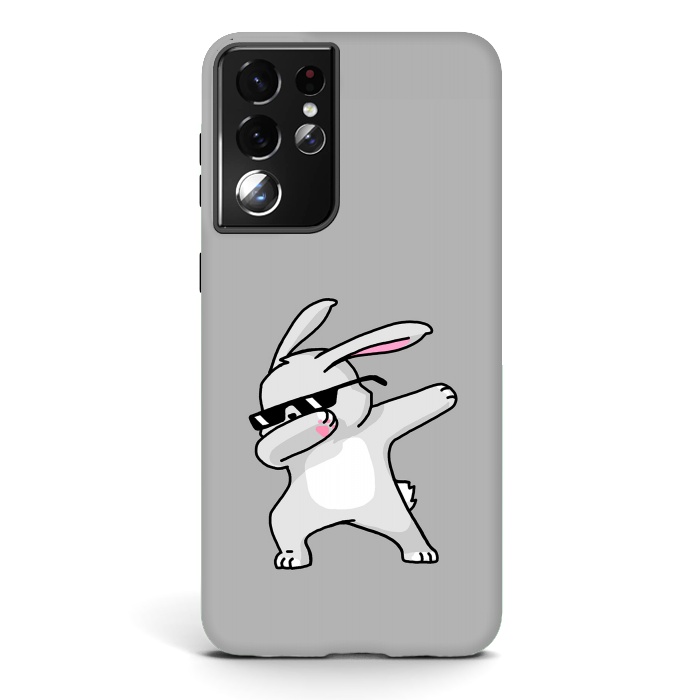 Galaxy S21 ultra StrongFit Dabbing Easter Bunny by Vó Maria