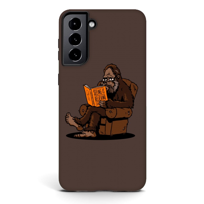Galaxy S21 plus StrongFit BigFoot Reading Book - Seeing is Believing by Vó Maria