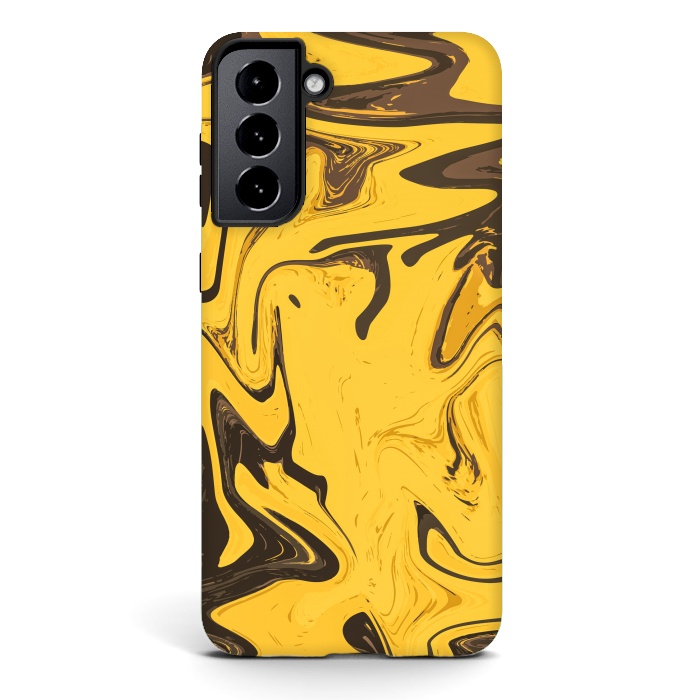 Galaxy S21 plus StrongFit Yellowest Abstract by Creativeaxle