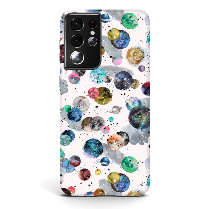 Galaxy S21 ultra StrongFit Space Planets by Ninola Design