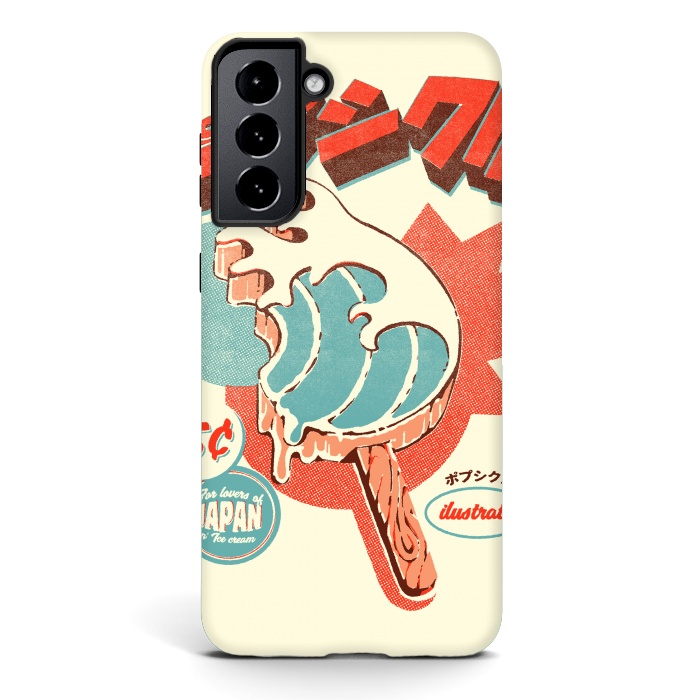 Galaxy S21 plus StrongFit Great Wave Ice Pop by Ilustrata