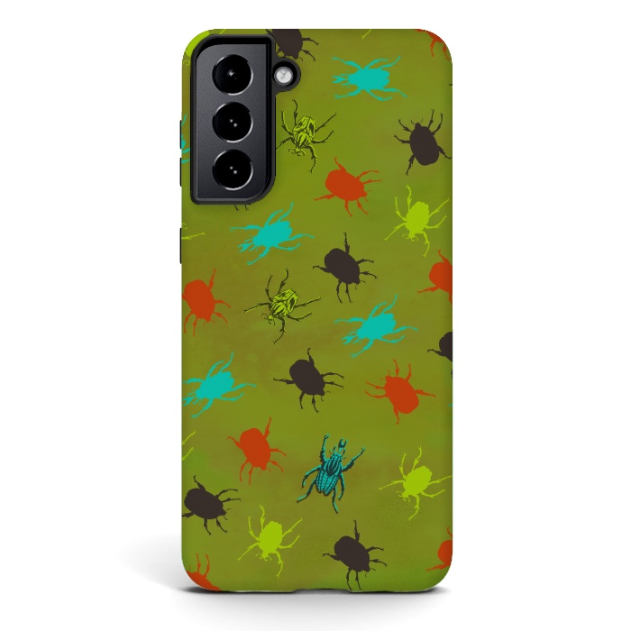 Galaxy S21 StrongFit Beetles & Bugs by Lotti Brown