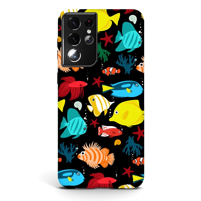 Galaxy S21 ultra StrongFit Tropical aquarium by Alberto