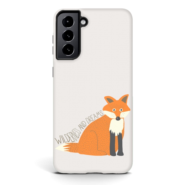 Galaxy S21 plus StrongFit Wilderness and Dreams Fox by Edith May