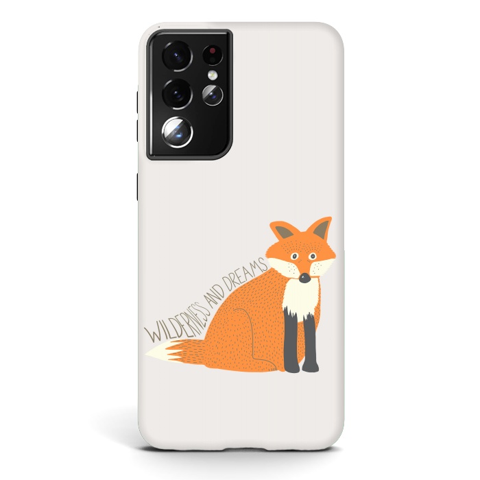 Galaxy S21 ultra StrongFit Wilderness and Dreams Fox by Edith May