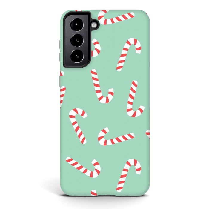 Galaxy S21 plus StrongFit Candy Cane 01 by Jelena Obradovic