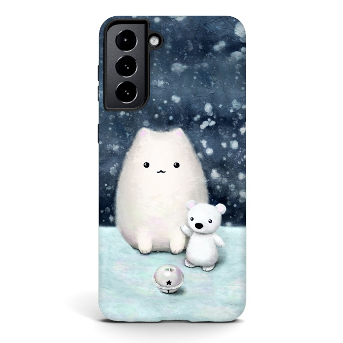 Galaxy S21 StrongFit Winter cat by Laura Nagel