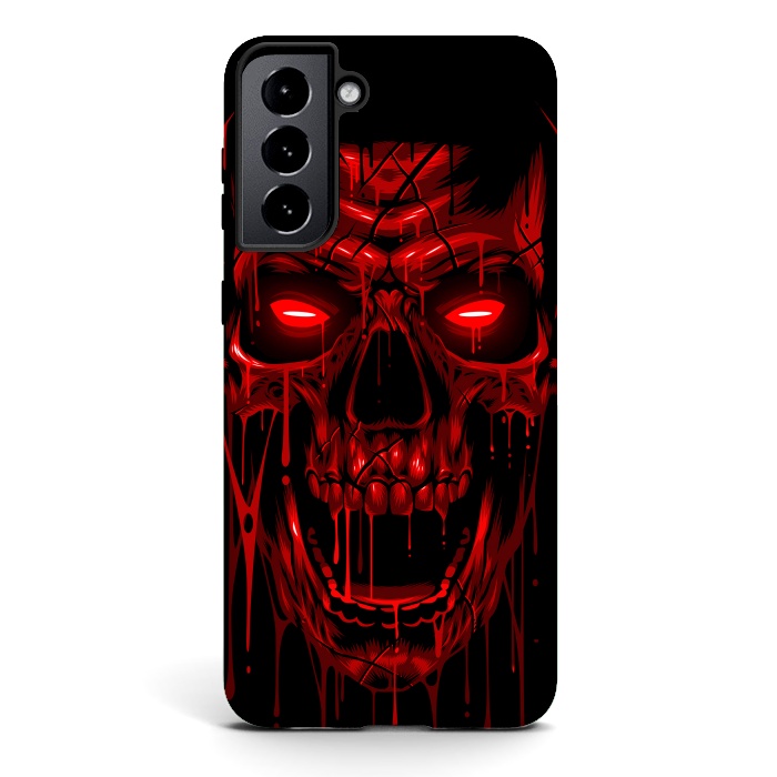 Galaxy S21 StrongFit Blood Skull by Alberto