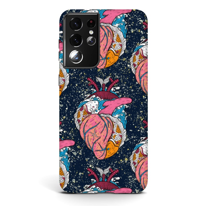 Galaxy S21 ultra StrongFit Pisces Heart by Ranggasme