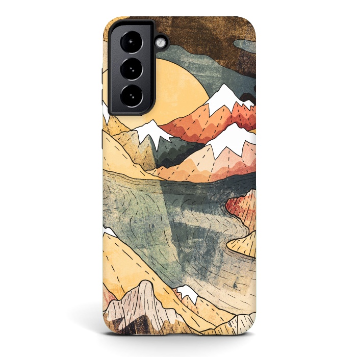Galaxy S21 plus StrongFit The old mountain lake by Steve Wade (Swade)