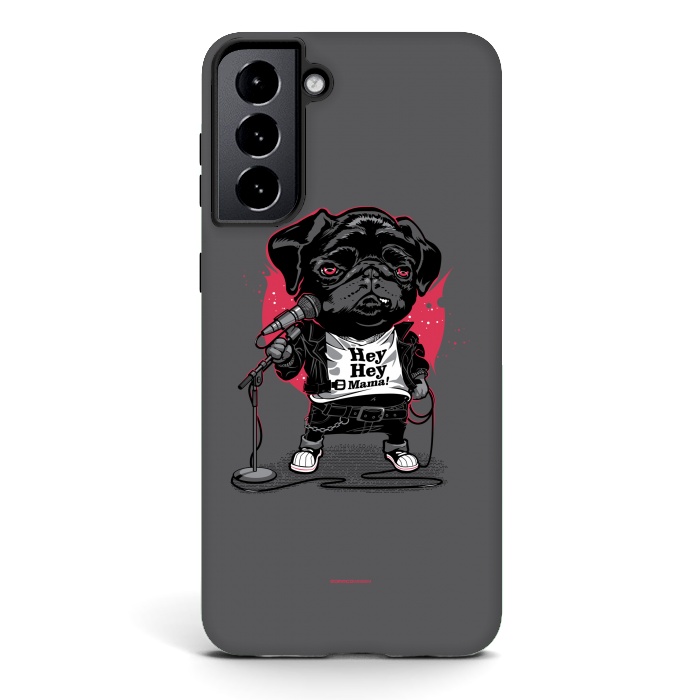 Galaxy S21 StrongFit Black Dog by Draco