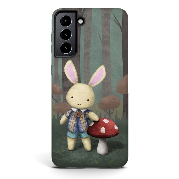 Galaxy S21 StrongFit Cute bunny by Laura Nagel