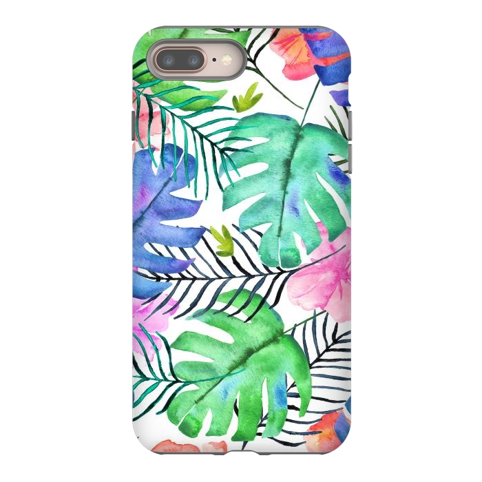 iPhone 7 plus StrongFit Tropical Pastel  by Amaya Brydon