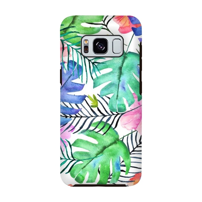 Galaxy S8 StrongFit Tropical Pastel  by Amaya Brydon