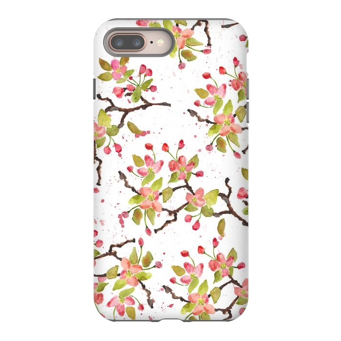 iPhone 7 plus StrongFit Apple Blossoms by Amaya Brydon