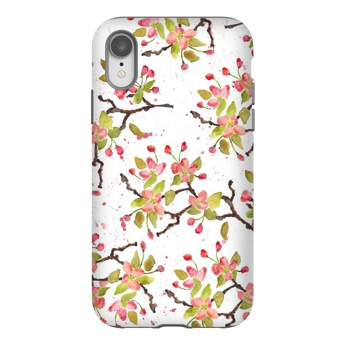 iPhone Xr StrongFit Apple Blossoms by Amaya Brydon