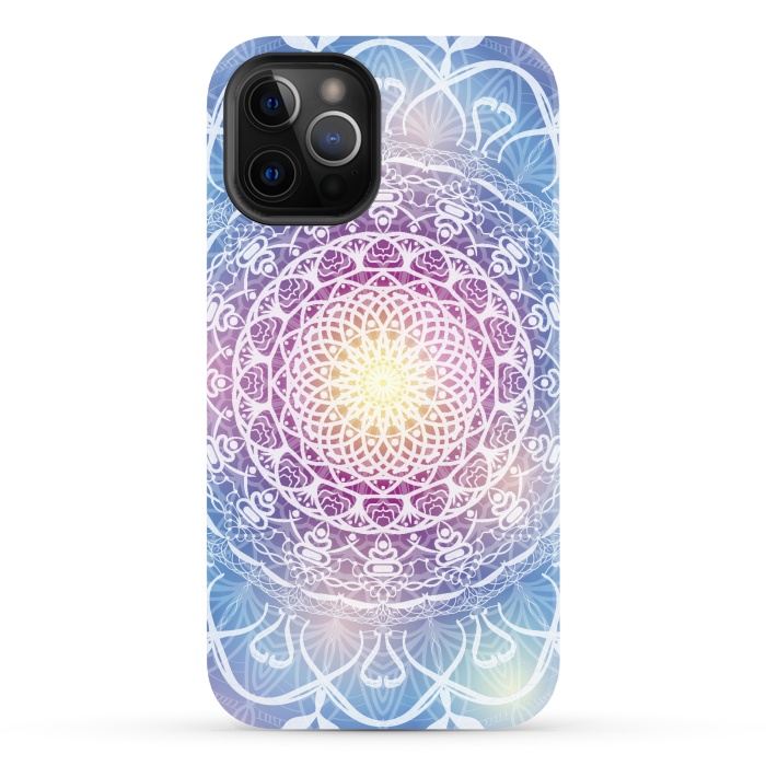 iPhone 12 Pro Max StrongFit Abstract Mandala Design by ArtsCase