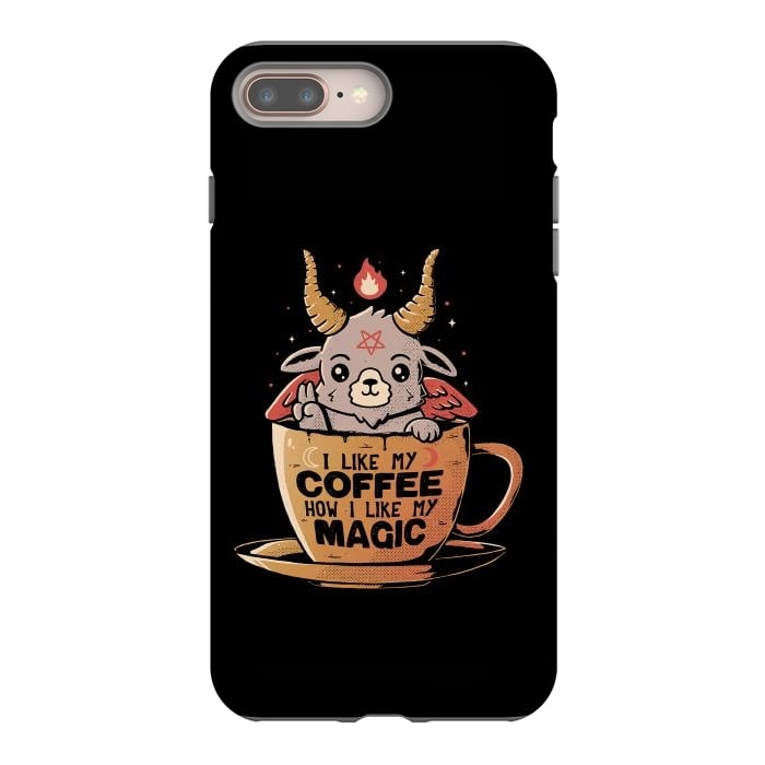 iPhone 7 plus StrongFit Black Coffee by eduely