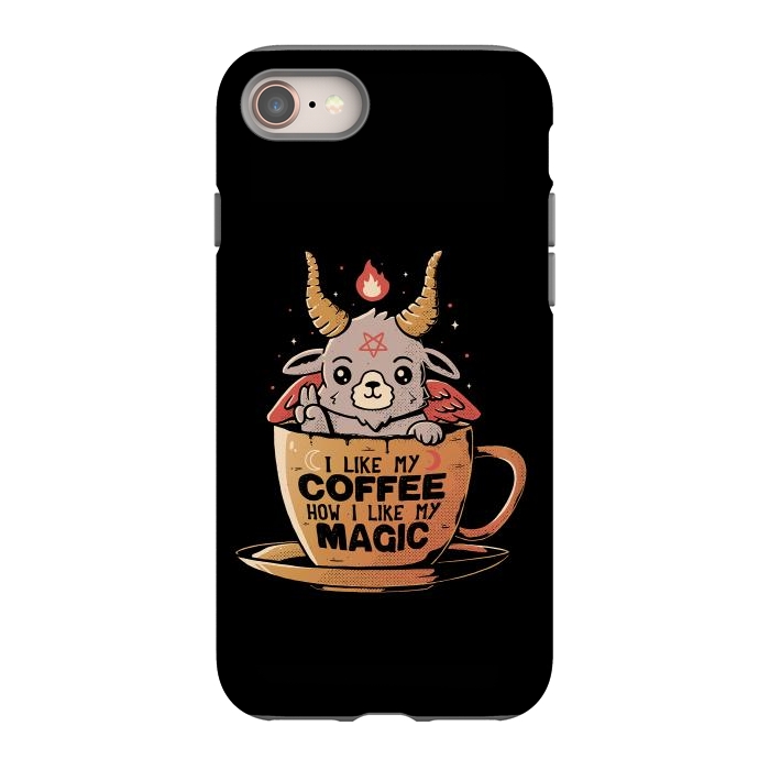 iPhone 8 StrongFit Black Coffee by eduely